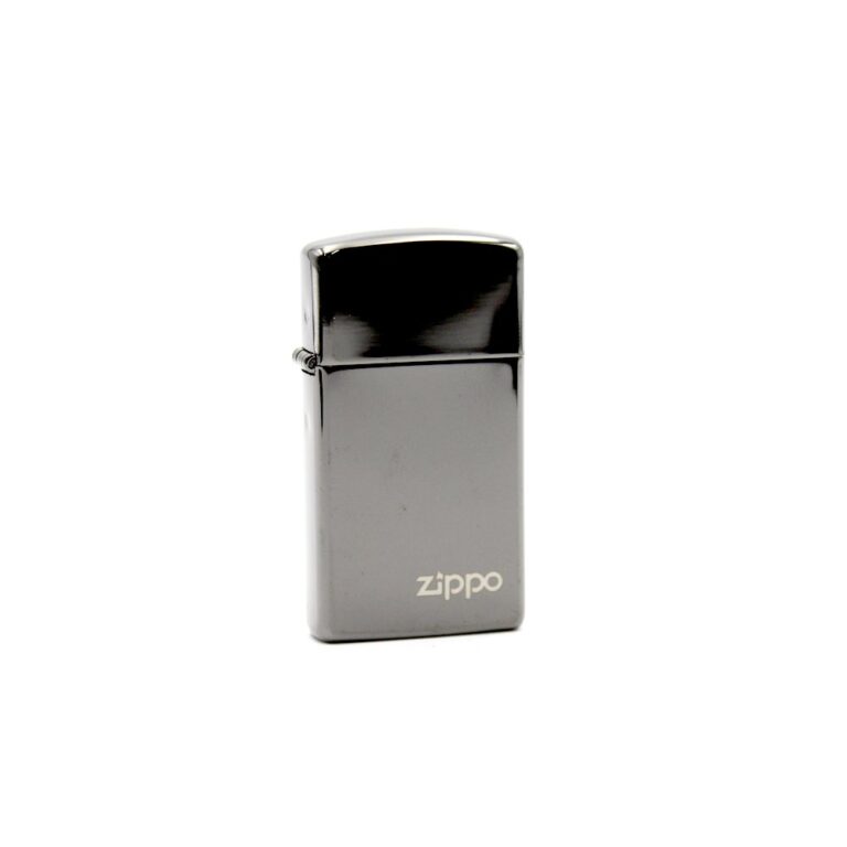 Zippo 28123zl Slim Ebony Logo La Nueva Casa Del Fumador