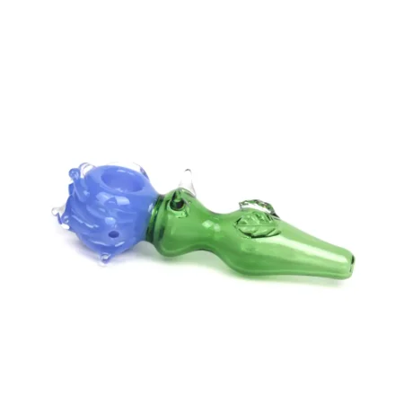 PIPA VIDRIO 186 FLOR COLORES 110MM