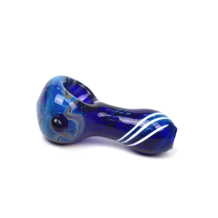 PIPA VIDRIO 130 SIMPLE AZUL 1 CACHO 70MM