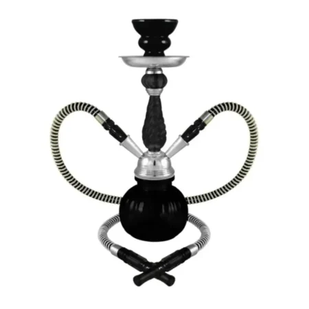 ATOMIC HOOKAH 02.30082 25 CM 2 MANGUERAS NEGRA