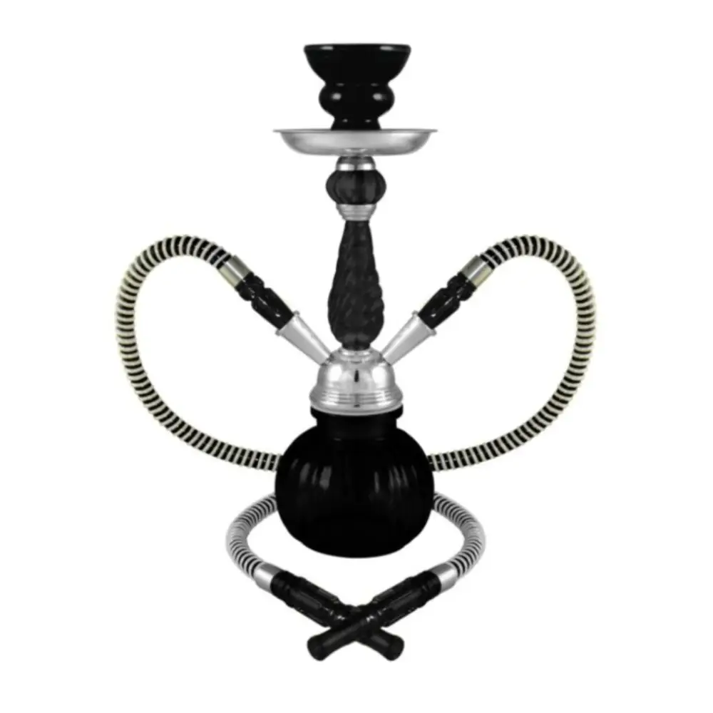ATOMIC HOOKAH 02.30082 25 CM 2 MANGUERAS NEGRA