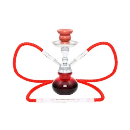 ATOMIC HOOKAH 0230779 25CM 2 MANGUERAS ROJO