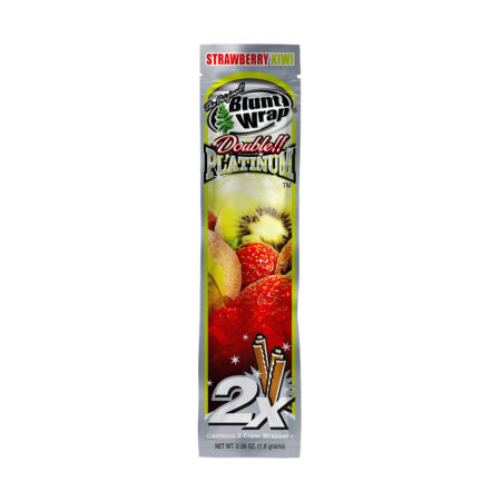 BLUNT WRAP PLATINUM CONO STRAWBERRY X2