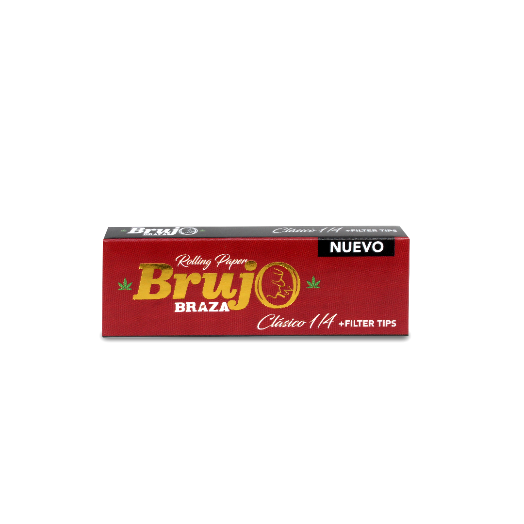 BRUJO BRAZA COMBO TIP PREMIUM 1 1/4 (1 OCB PAPEL PREMIUM 1 1/4 + 50 FILTROS)