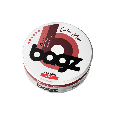 BAGZ NIC POUCHES COLA MAX 8MG X22