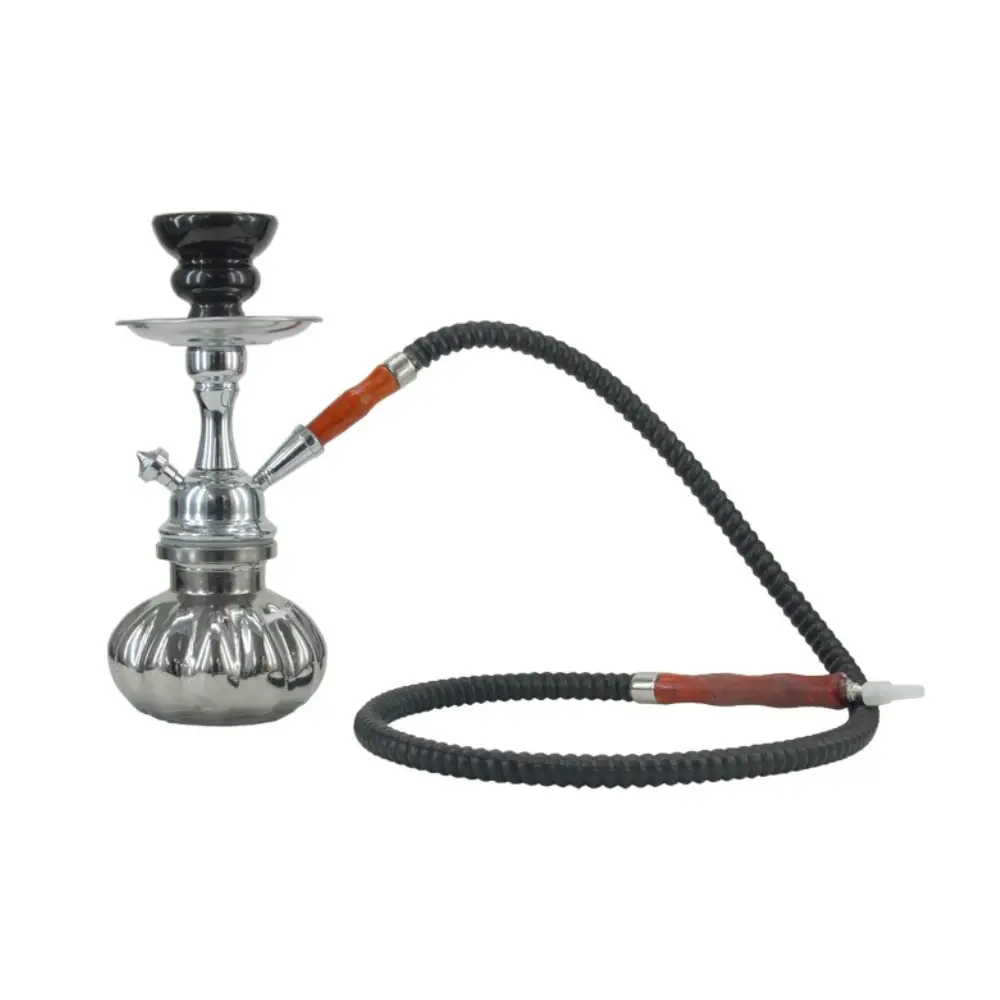 CONEY HOOKAH 02.30028 25 CM 1 MANGUERA PLATEADA