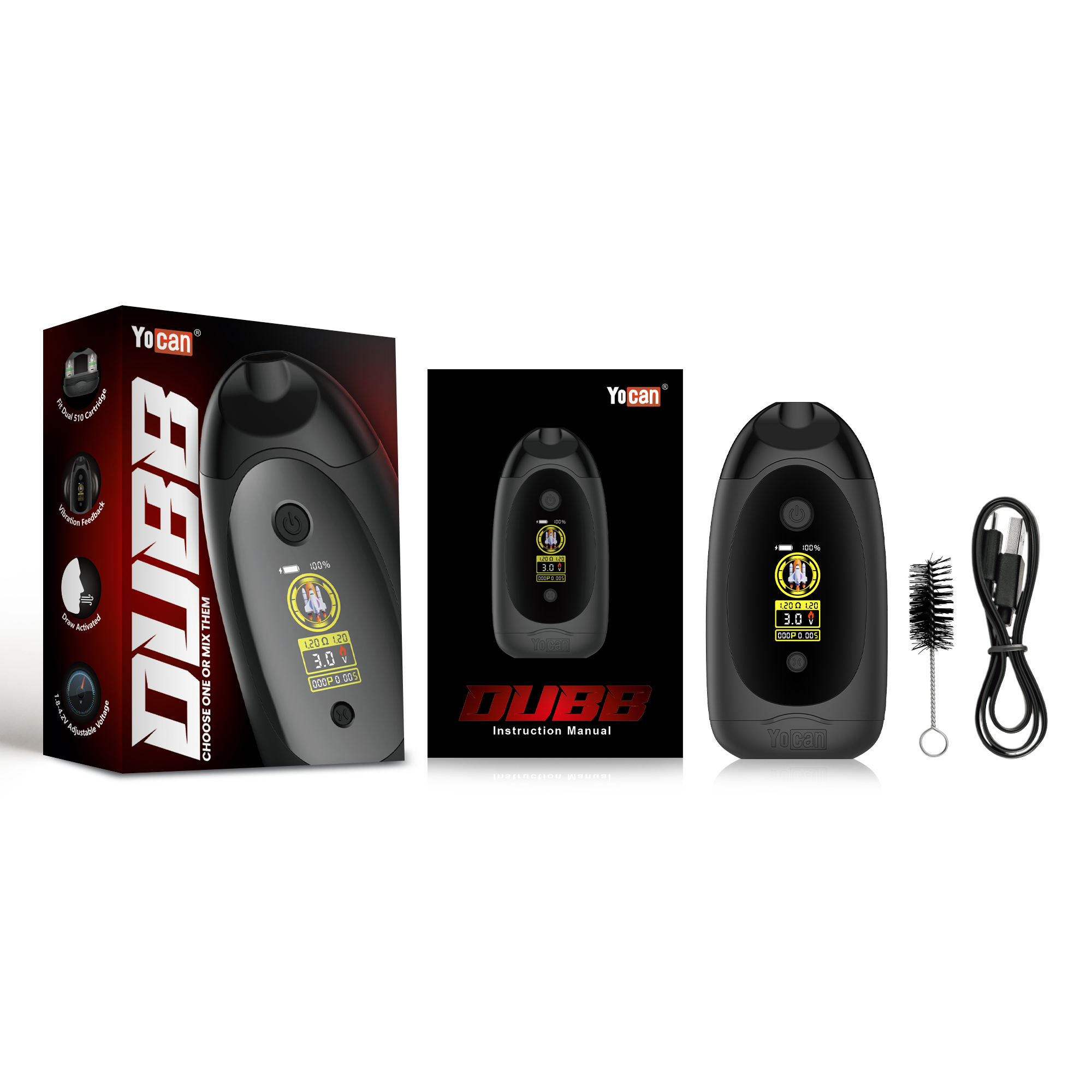 YOCAN BATERIA DUBB 750mAh SILVER - Imagen 2