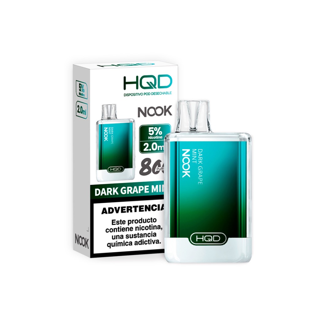 HQD NOOK 800PUFF DARK GRAPE MINT - Imagen 2