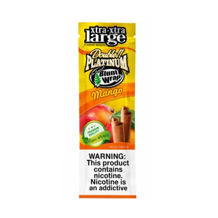 BLUNT WRAP PLATINUM XTRA LARGE MANGO X 2UND