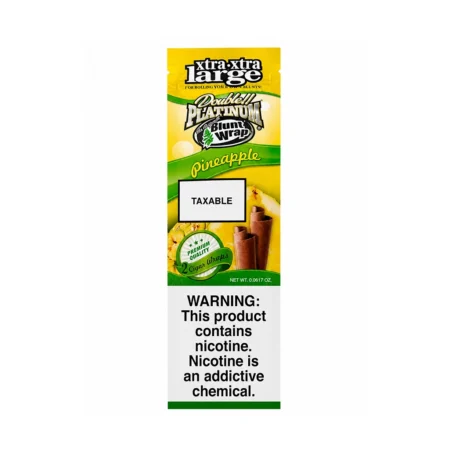 BLUNT WRAP PLATINUM XTRA LARGE PINEAPPLE X 2 UND