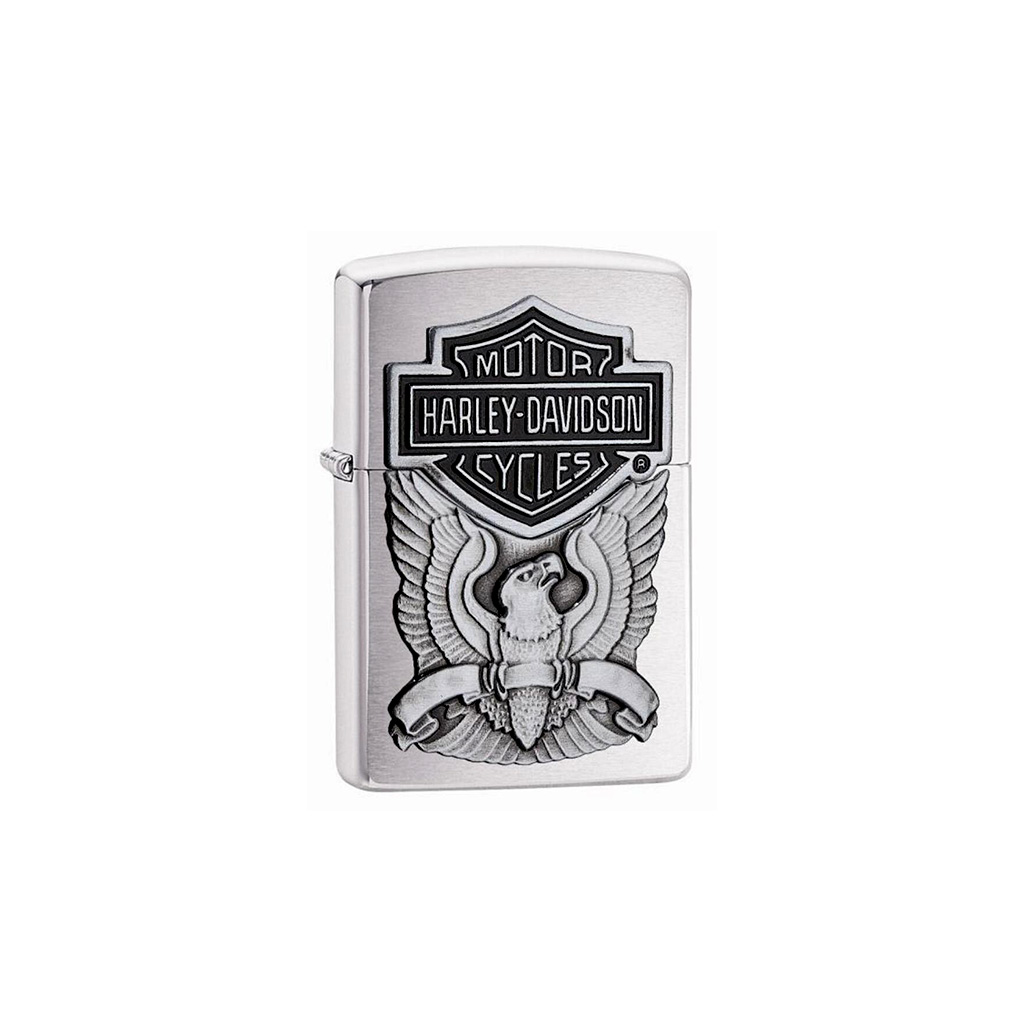 ZIPPO 200HD H284 LOGO BRUSHED CHROME