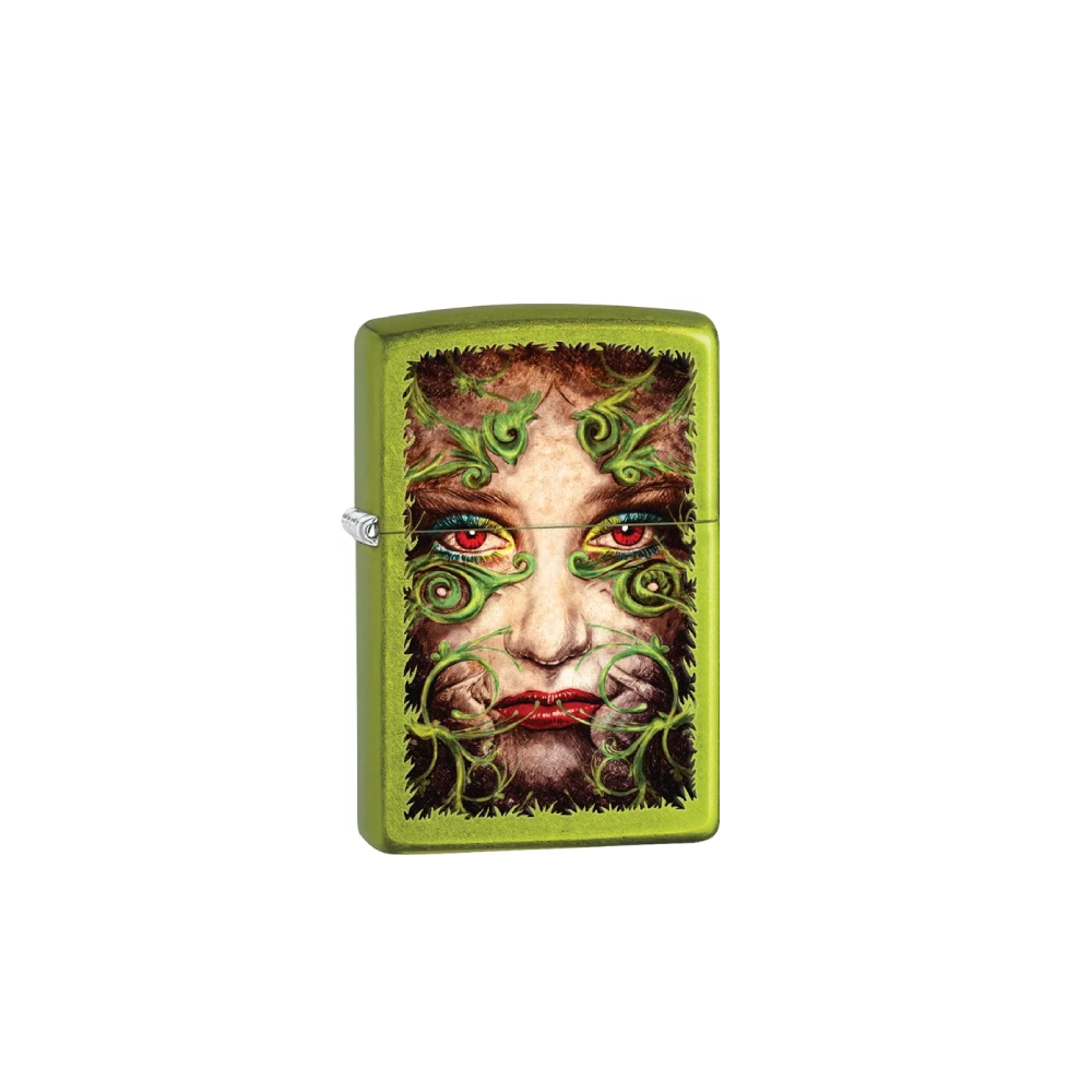 ZIPPO 28865 FILIGREE FACE GREEN