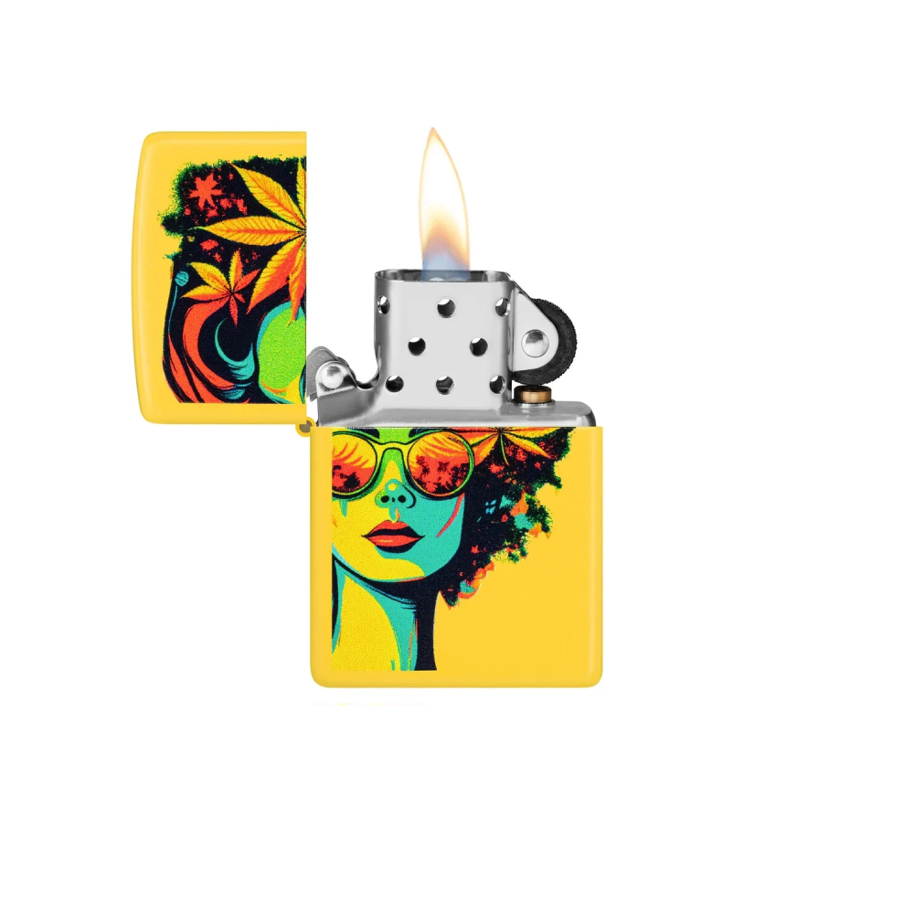 ZIPPO 46231 CANNABIS WOMAN DESIGN - Imagen 2