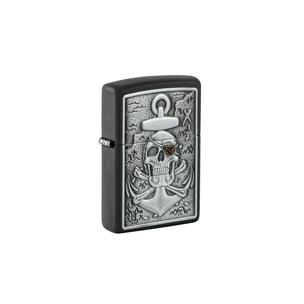 ZIPPO 48122 218 SKULL ANCHOR EMBLEM