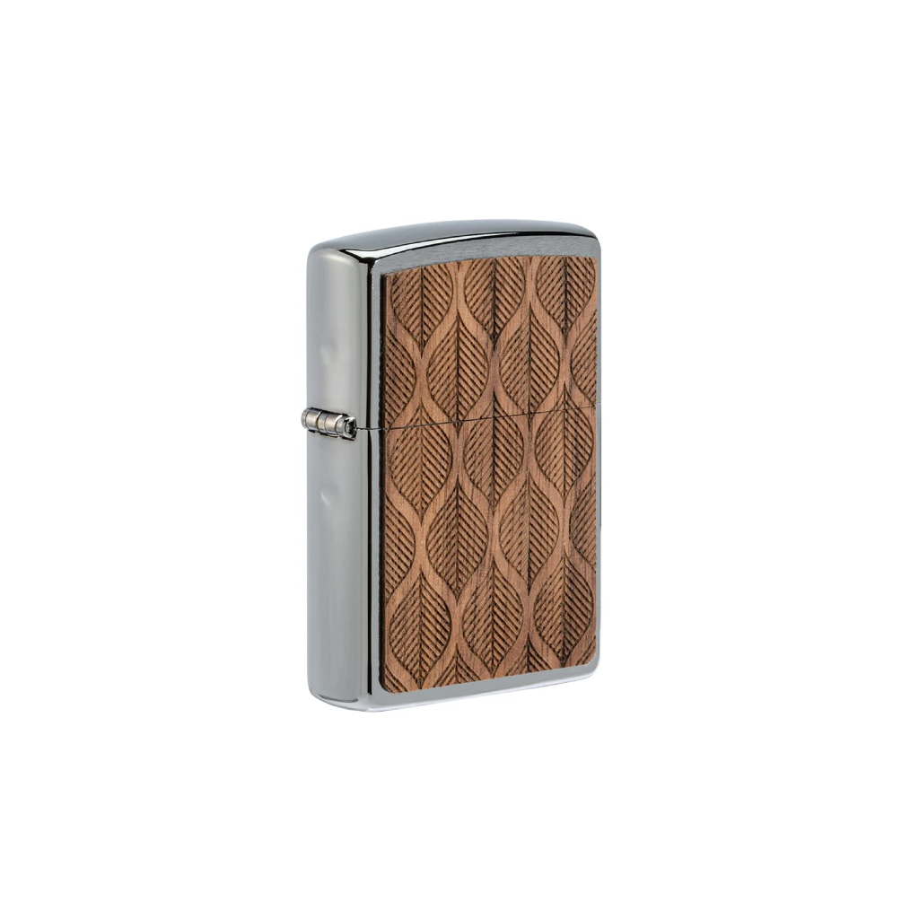 ZIPPO 49708 WOODCHUCK WALNUT LEAVES DESIGN