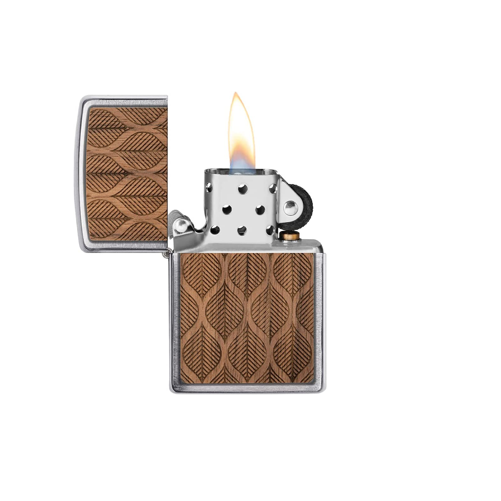 ZIPPO 49708 WOODCHUCK WALNUT LEAVES DESIGN - Imagen 2