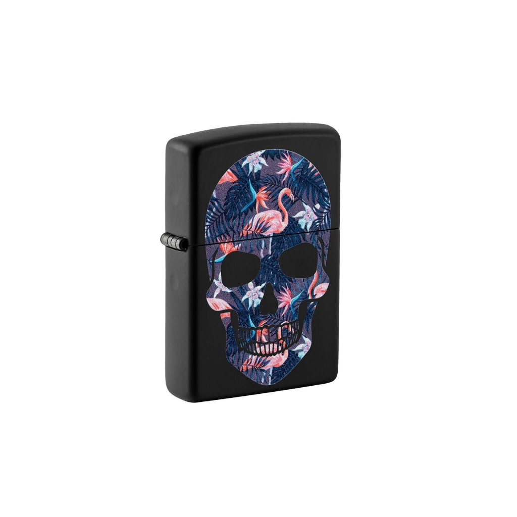 ZIPPO 49771 FLAMINGO SKULL DESIGN