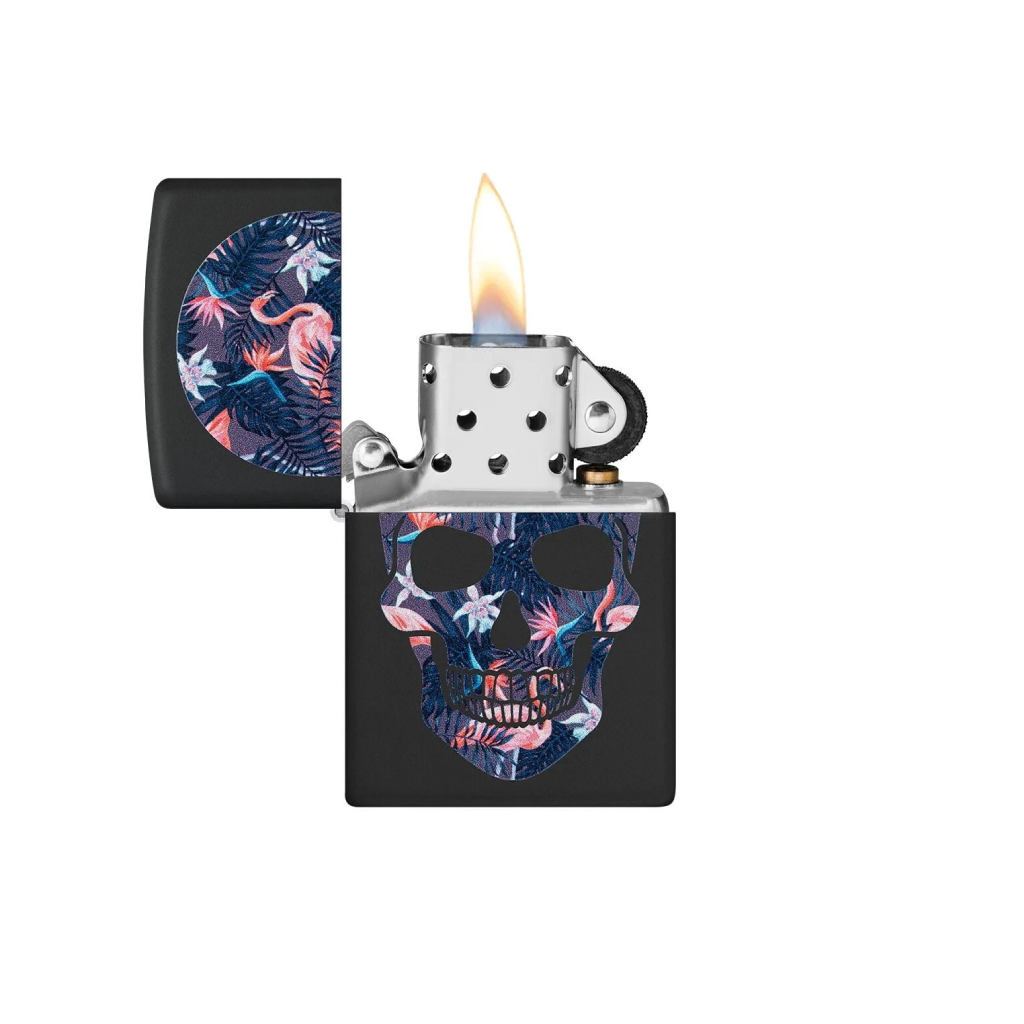 ZIPPO 49771 FLAMINGO SKULL DESIGN - Imagen 2