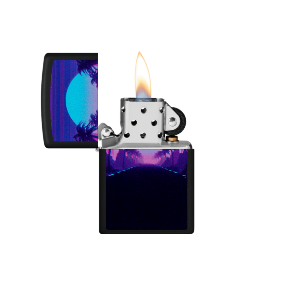 ZIPPO 49809 SUNSET BLACK LIGHT DESIGN - Imagen 2