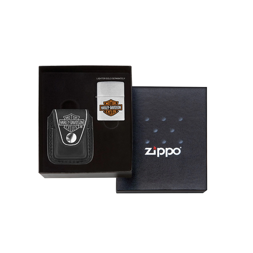 ZIPPO HDP6 LIGHTER POUCH GIFT SET - BLACK