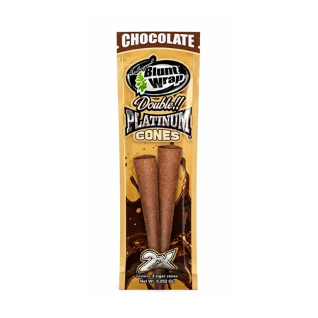 BLUNT WRAP PLATINUM CONO CHOCOLATE X2