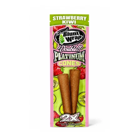 BLUNT WRAP PLATINUM CONO STRAWBERRY X2
